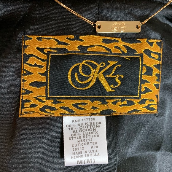 KLS Silk Cotton Crop Blazer Size Medium - Picture 2 of 8